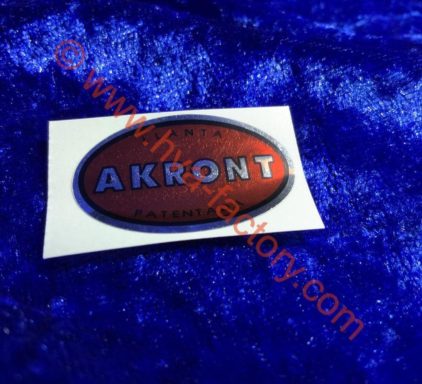Akront Wheel rim label (Each) - CHOOSE COLOUR.